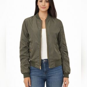 Hype Olive Green Bomber Jacket